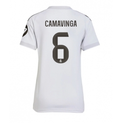 Real Madrid Eduardo Camavinga #6 Hjemmedrakt Dame 2025-26 Kortermet