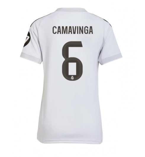 Real Madrid Eduardo Camavinga #6 Hjemmedrakt Dame 2025-26 Kortermet Real Madrid Eduardo Camavinga #6 Hjemmedrakt Dame 2025-26 Kortermet