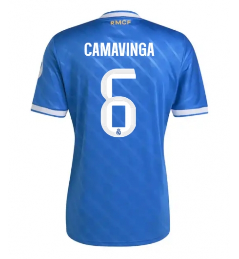 Real Madrid Eduardo Camavinga #6 Tredjedrakt 2025-26 Kortermet Real Madrid Eduardo Camavinga #6 Tredjedrakt 2025-26 Kortermet