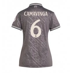 Real Madrid Eduardo Camavinga #6 Tredjedrakt Dame 2024-25 Kortermet