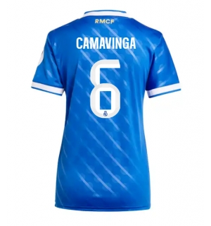 Real Madrid Eduardo Camavinga #6 Tredjedrakt Dame 2025-26 Kortermet
