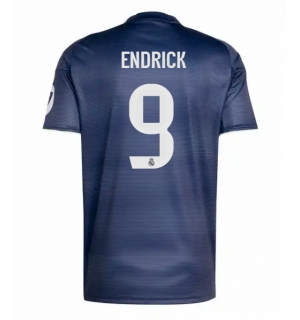 Real Madrid Endrick #9 Bortedrakt 2025-26 Kortermet
