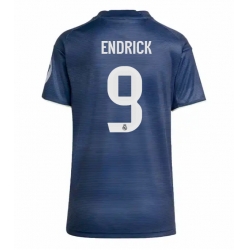 Real Madrid Endrick #9 Bortedrakt Dame 2025-26 Kortermet