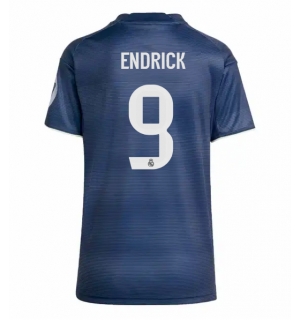 Real Madrid Endrick #9 Bortedrakt Dame 2025-26 Kortermet