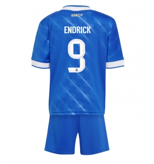 Real Madrid Endrick #9 Tredjedraktsett Barn 2025-26 Kortermet (+ Korte bukser)