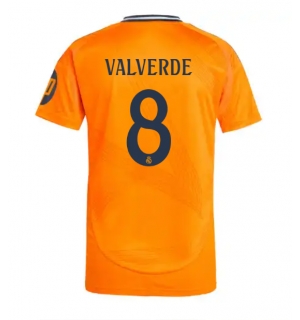 Real Madrid Federico Valverde #8 Bortedrakt 2024-25 Kortermet