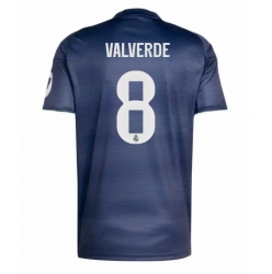 Real Madrid Federico Valverde #8 Bortedrakt 2025-26 Kortermet