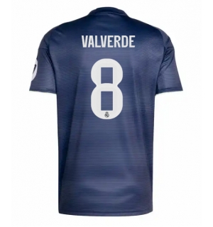 Real Madrid Federico Valverde #8 Bortedrakt 2025-26 Kortermet