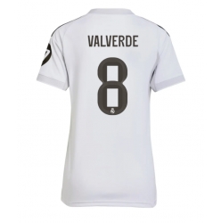 Real Madrid Federico Valverde #8 Hjemmedrakt Dame 2025-26 Kortermet