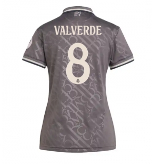 Real Madrid Federico Valverde #8 Tredjedrakt Dame 2024-25 Kortermet