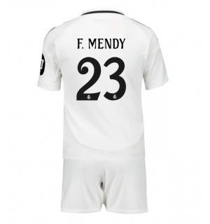 Real Madrid Ferland Mendy #23 Hjemmedraktsett Barn 2024-25 Kortermet (+ Korte bukser)