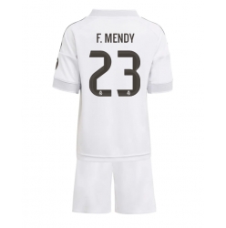 Real Madrid Ferland Mendy #23 Hjemmedraktsett Barn 2025-26 Kortermet (+ Korte bukser)