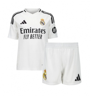 Real Madrid Hjemmedraktsett Barn 2024-25 Kortermet (+ Korte bukser)