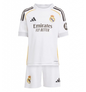 Real Madrid Hjemmedraktsett Barn 2025-26 Kortermet (+ Korte bukser)