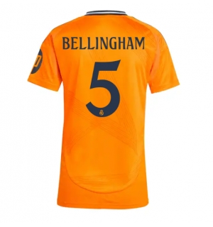Real Madrid Jude Bellingham #5 Bortedrakt Dame 2024-25 Kortermet