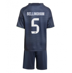 Real Madrid Jude Bellingham #5 Bortedraktsett Barn 2025-26 Kortermet (+ Korte bukser)