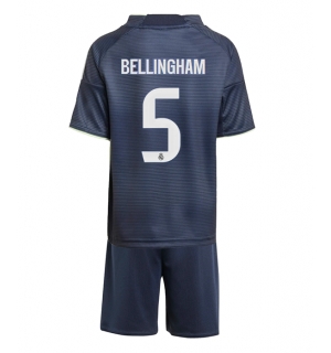 Real Madrid Jude Bellingham #5 Bortedraktsett Barn 2025-26 Kortermet (+ Korte bukser)