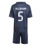Real Madrid Jude Bellingham #5 Bortedraktsett Barn 2025-26 Kortermet (+ Korte bukser)