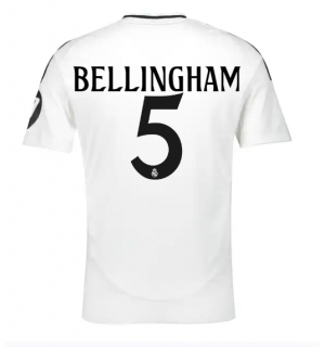 Real Madrid Jude Bellingham #5 Hjemmedrakt 2024-25 Kortermet