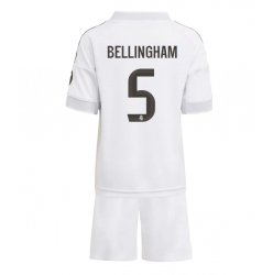 Real Madrid Jude Bellingham #5 Hjemmedraktsett Barn 2025-26 Kortermet (+ Korte bukser)