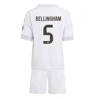 Real Madrid Jude Bellingham #5 Hjemmedraktsett Barn 2025-26 Kortermet (+ Korte bukser)