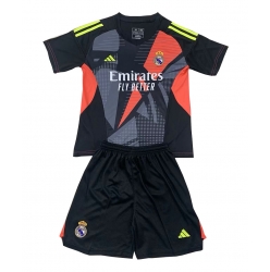 Real Madrid Keeper Bortedraktsett Barn 2024-25 Kortermet (+ Korte bukser)