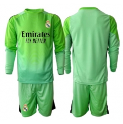 Real Madrid Keeper Bortedraktsett Barn 2025-26 Langermet (+ Korte bukser)