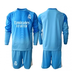 Real Madrid Keeper Hjemmedraktsett Barn 2025-26 Langermet (+ Korte bukser)