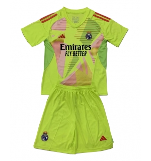 Real Madrid Keeper Tredjedraktsett Barn 2024-25 Kortermet (+ Korte bukser)
