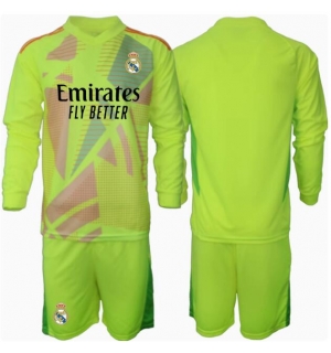Real Madrid Keeper Tredjedraktsett Barn 2024-25 Langermet (+ Korte bukser)