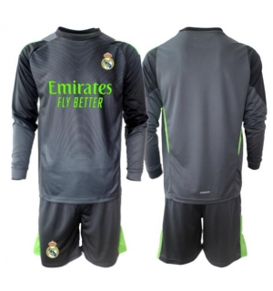 Real Madrid Keeper Tredjedraktsett Barn 2025-26 Langermet (+ Korte bukser)