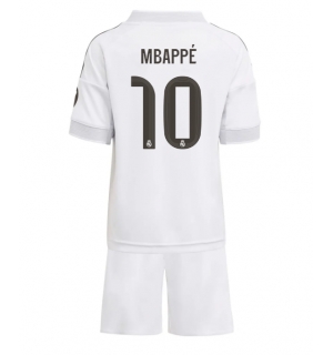Real Madrid Kylian Mbappe #10 Hjemmedraktsett Barn 2025-26 Kortermet (+ Korte bukser)