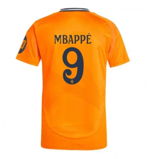Real Madrid Kylian Mbappe #9 Bortedrakt 2024-25 Kortermet