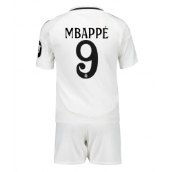 Real Madrid Kylian Mbappe #9 Hjemmedraktsett Barn 2024-25 Kortermet (+ Korte bukser)