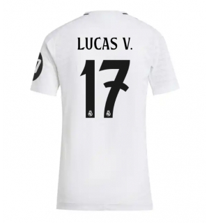 Real Madrid Lucas Vazquez #17 Hjemmedrakt Dame 2024-25 Kortermet