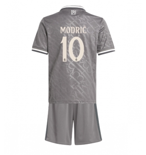 Real Madrid Luka Modric #10 Tredjedraktsett Barn 2024-25 Kortermet (+ Korte bukser)