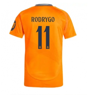 Real Madrid Rodrygo Goes #11 Bortedrakt 2024-25 Kortermet