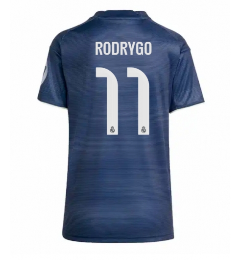 Real Madrid Rodrygo Goes #11 Bortedrakt Dame 2025-26 Kortermet Real Madrid Rodrygo Goes #11 Bortedrakt Dame 2025-26 Kortermet
