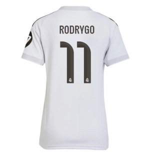 Real Madrid Rodrygo Goes #11 Hjemmedrakt Dame 2025-26 Kortermet