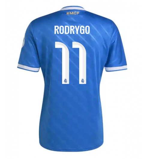 Real Madrid Rodrygo Goes #11 Tredjedrakt 2025-26 Kortermet Real Madrid Rodrygo Goes #11 Tredjedrakt 2025-26 Kortermet
