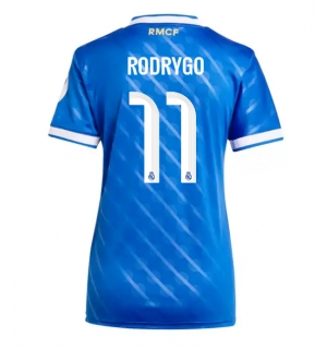 Real Madrid Rodrygo Goes #11 Tredjedrakt Dame 2025-26 Kortermet