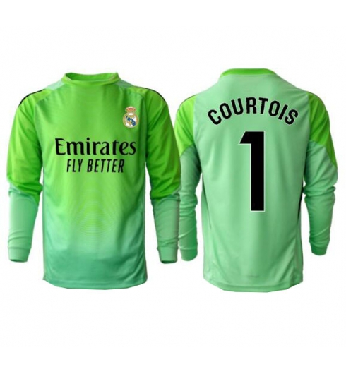 Real Madrid Thibaut Courtois #1 Keeper Bortedrakt 2025-26 Langermet Real Madrid Thibaut Courtois #1 Keeper Bortedrakt 2025-26 Langermet