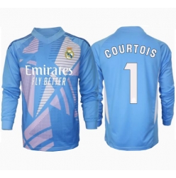 Real Madrid Thibaut Courtois #1 Keeper Hjemmedrakt 2024-25 Langermet