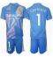 Real Madrid Thibaut Courtois #1 Keeper Hjemmedraktsett Barn 2024-25 Kortermet (+ Korte bukser)