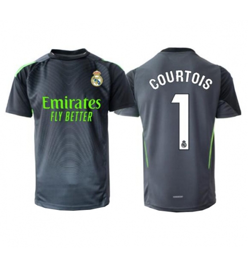 Real Madrid Thibaut Courtois #1 Keeper Tredjedrakt 2025-26 Kortermet Real Madrid Thibaut Courtois #1 Keeper Tredjedrakt 2025-26 Kortermet