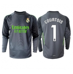 Real Madrid Thibaut Courtois #1 Keeper Tredjedrakt 2025-26 Langermet
