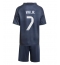 Real Madrid Vinicius Junior #7 Bortedraktsett Barn 2025-26 Kortermet (+ Korte bukser)