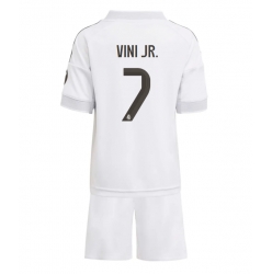 Real Madrid Vinicius Junior #7 Hjemmedraktsett Barn 2025-26 Kortermet (+ Korte bukser)