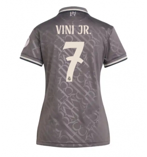 Real Madrid Vinicius Junior #7 Tredjedrakt Dame 2024-25 Kortermet