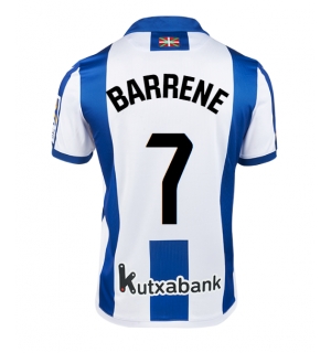 Real Sociedad Ander Barrenetxea #7 Hjemmedrakt 2024-25 Kortermet